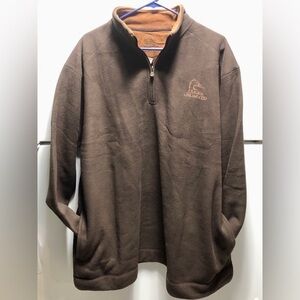 🌅Ducks Unlimited Brown Fleece Pullover Jacket